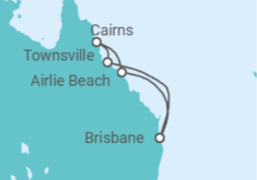 Itinerario del Crucero Queensland con la Gran Barrera de Coral - Princess Cruises