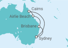 Itinerario del Crucero Australia - Princess Cruises