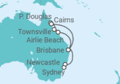 Itinerario del Crucero Queensland con la Gran Barrera de Coral - Princess Cruises