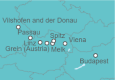 Itinerario del Crucero Magna a orillas del Danubio - AmaWaterways