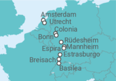 Itinerario del Crucero Desde Ámsterdam (Holanda) a Basilea (Suiza) - Riverside
