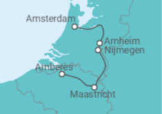 Itinerario del Crucero Dutch Tulip Season: Holland, Gelderland & Limberg - Riverside
