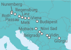 Itinerario del Crucero Desde Nuremberg (Alemania) a Giurgiu (Rumanía) - Riverside