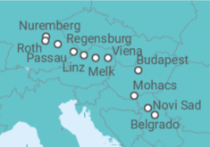 Itinerario del Crucero Desde Nuremberg (Alemania) a Belgrado (Serbia) - Riverside