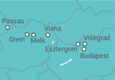 Itinerario del Crucero Austria, Hungría - Riverside