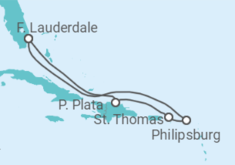 Itinerario del Crucero St. Maarten, St. Thomas, República Dominicana - Celebrity Cruises