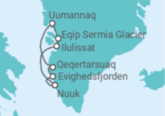 Itinerario del Crucero Groenlandia - Silversea