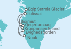 Itinerario del Crucero Groenlandia - Silversea