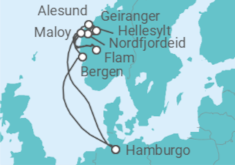 Itinerario del Crucero Tesoros de la naturaleza - Costa Cruceros