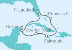 Itinerario del Crucero Jamaica, Islas Caimán, México - Princess Cruises