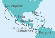 Itinerario del Crucero Canal de Panamá - Princess Cruises