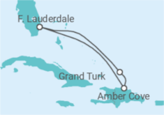 Itinerario del Crucero Escapada Caribeña con Gran Turk - Princess Cruises