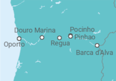 Itinerario del Crucero Duero con encanto - Crucemundo