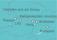 Itinerario del Crucero El romántico Danubio - AmaWaterways