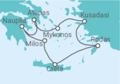 Itinerario del Crucero Infinito atractivo del Mediterráneo - Silversea
