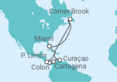 Itinerario del Crucero Caribe con Costa Rica y el Canal de Panamá - Princess Cruises