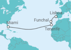 Itinerario del Crucero España, Portugal - Silversea