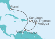 Itinerario del Crucero Caribe Occidental - Princess Cruises