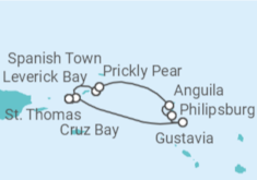 Itinerario del Crucero Explorador de las islas británicas y francesas - Seadream Yacht Club