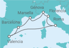 Itinerario del Crucero Sinfonía Mediterránea - MSC Cruceros
