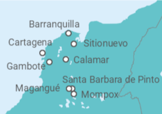 Itinerario del Crucero Maravillas de Colombia - AmaWaterways