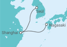 Itinerario del Crucero China - Costa Cruceros