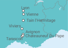 Itinerario del Crucero Surcando el Ródano - Riverside