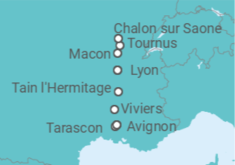 Itinerario del Crucero El Ródano y el Saona en su máximo esplendor - Riverside
