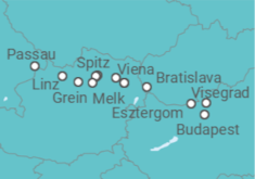 Itinerario del Crucero Tesoros del Danubio de Austria - Riverside