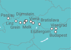 Itinerario del Crucero Leyendas del Danubio con Budapest y Viena - Riverside