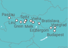 Itinerario del Crucero Serenata del Danubio con Viena - Riverside