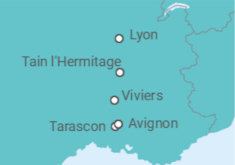 Itinerario del Crucero Francia - Riverside