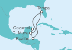 Itinerario del Crucero México, Honduras - Royal Caribbean