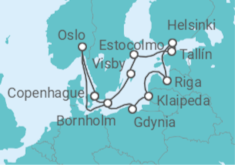 Itinerario del Crucero Noruega, Dinamarca y Suecia - Princess Cruises