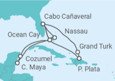 Itinerario del Crucero República Dominicana, México, Bahamas - MSC Cruceros