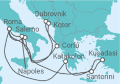 Itinerario del Crucero Grecia, Croacia, Montenegro, Italia, Turquía - Princess Cruises