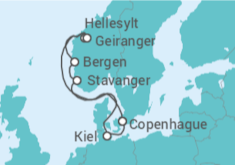 Itinerario del Crucero Copenhague y el valor Vikingo del Norte de Europa II en TI - Costa Cruceros