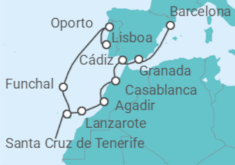 Itinerario del Crucero Islas Canarias - NCL Norwegian Cruise Line