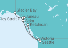 Itinerario del Crucero Alaska - NCL Norwegian Cruise Line