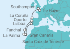 Itinerario del Crucero Europa: Francia, España y Bélgica - NCL Norwegian Cruise Line