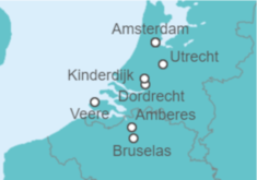 Itinerario del Crucero Holanda, Bélgica - AmaWaterways