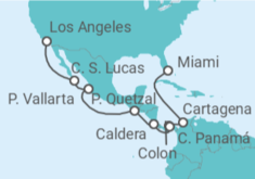 Itinerario del Crucero Colombia, Panamá, Costa Rica, México - NCL Norwegian Cruise Line