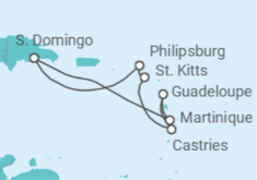 Itinerario del Crucero En plena naturaleza - Costa Cruceros