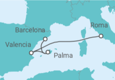 Itinerario del Crucero Un viaje por la cultura viva y el estilo del sur de Europa - Explora Journeys