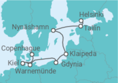 Itinerario del Crucero El Báltico: Alemania, Suecia y Polonia - NCL Norwegian Cruise Line