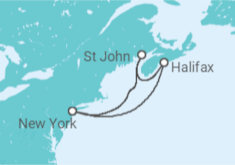 Itinerario del Crucero Canadá - Carnival Cruise Line
