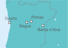 Itinerario del Crucero Portugal, España - AmaWaterways