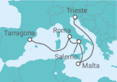 Itinerario del Crucero Malta, Italia - NCL Norwegian Cruise Line