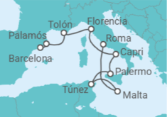 Itinerario del Crucero Exploración del viejo mundo - Regent Seven Seas