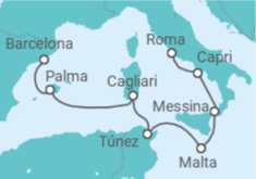 Itinerario del Crucero Caballeros y atardeceres - Regent Seven Seas